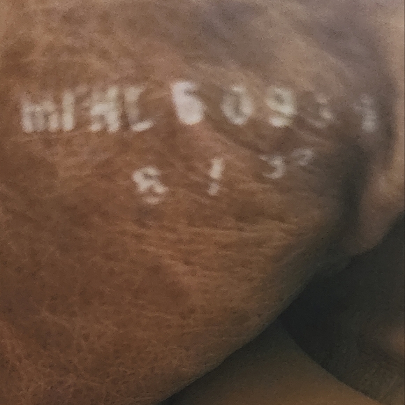 BORN – Sandal, leather upper & linings, white/gold tone, approx. 1”, size 8 - Picture 8 of 8